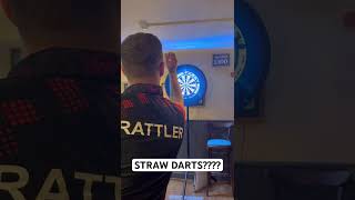 Straw darts ACTUALLY WORK? #darts #3dart #180