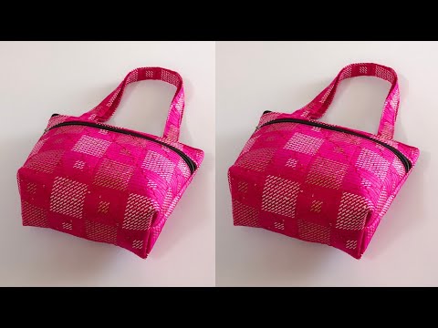 SUPER EASY- बैग बनाना सीखें आसान तरीके से || diy zipper handbag cutting and stitching at home || Bag