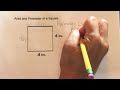 Calculating Area and Perimeter of a Square