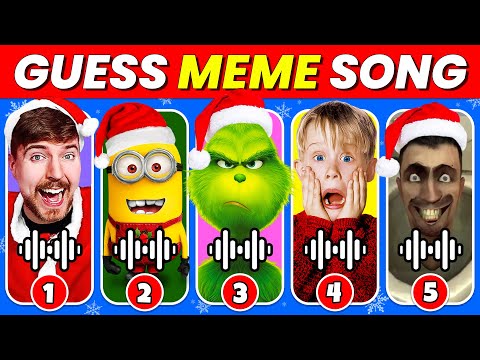 GUESS MEME SONG 🎵🎙️🔥 CHRISTMAS Meme Edition 🎅🎄