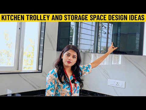 Kitchen Trolley and Storage Space Design Ideas | Acrylic Modular Kitchen design