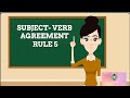 Subject-Verb Agreement Concepts
