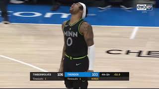 D'angelo Russell Hits a clutch Game Winner Three!!! Minnesota Timberwolves at Oklohoma Thunder