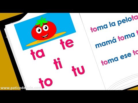 Sílabas ta te ti to tu - Aprende a leer - Palabras con t