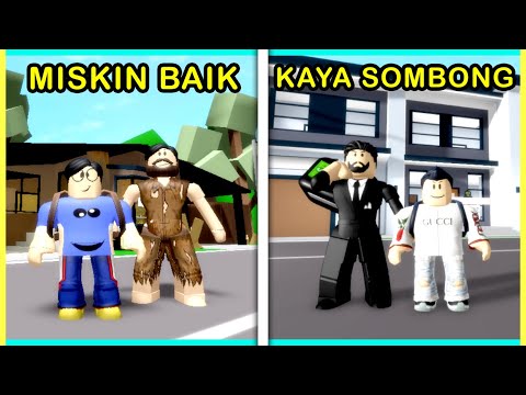 Anak Miskin Baik VS Anak Kaya Sombong (Roblox Brookhaven Indonesia)
