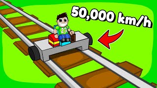 ¡¡EL TREN MAS RAPIDO de BUILD A TRAIN!! (Roblox)