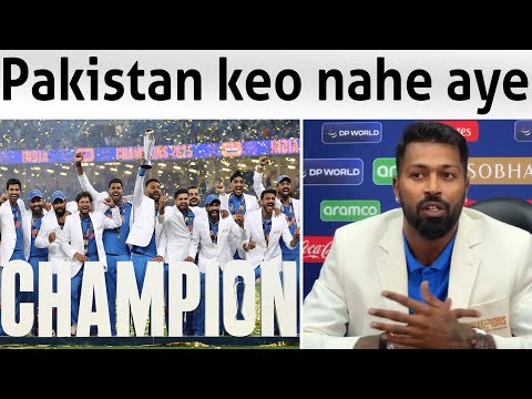 Happy Hardik Pandiya speaks on why India didn't come Pak