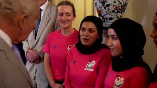 YouTube video thumbnail: King Charles Meets Afghanistan Women's Cricket Team