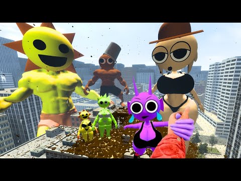 DESTROY Miss SPRUNKI LOVE POOL PARTY! Fredina and Miss Sprunki Party in Garry's Mod