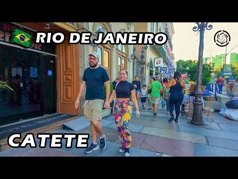 Walking in RIO DE JANEIRO STREETS: Rua do Catete e Museu da República 🇧🇷 Brazil | 2024 【 4K UHD 】