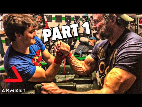 The Larratts - Arm wrestling sparring part 1