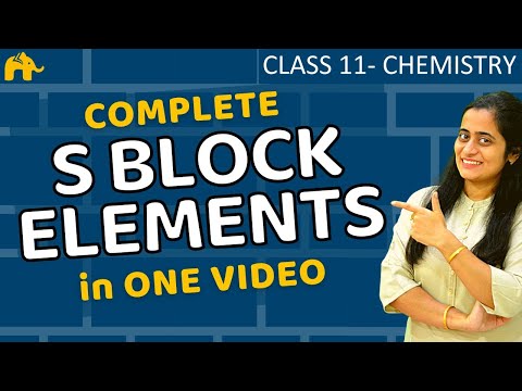 S block elements class 11 one shot |  Chapter 11 - CBSE JEE NEET NCERT Hindi