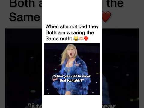 When Taylor noticed a fan wearing the same outfit #swifties #erastour #taylorswift #taylorsversion