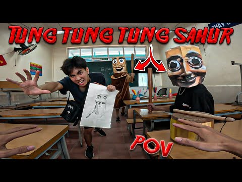 TUNG TUNG TUNG SAHUR in REAL LIFE ESCAPING 5.0 l Horror Parkour POV Chase