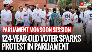 INDIA Bloc Protests in Parliament Over ‘124-Year-Old Voter’ Row | Opposition Protest In Parliament