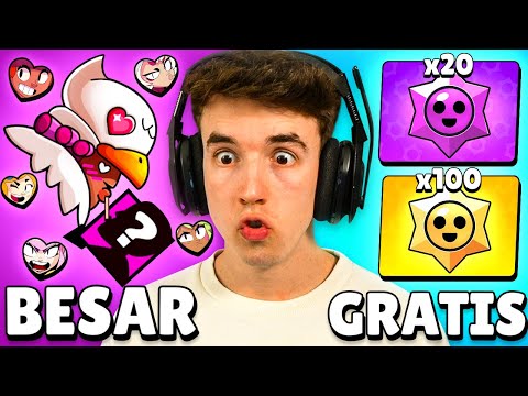 VOTA QUIEN BESA a BO Y ABRO 100 DROPS *GRATIS* Y 20 HIPERCARGAS en BRAWL STARS