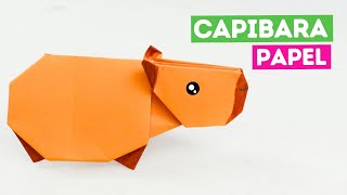 Cómo hacer un Capibara de papel – Animal de origami