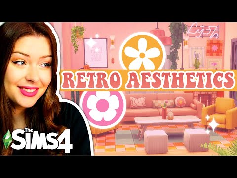 Each Room is a Different RETRO Aesthetic in The Sims 4