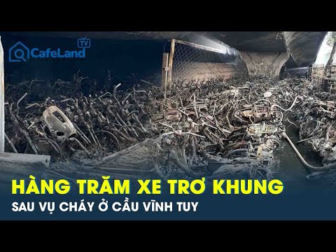 Hiện trường tan hoang: Hàng trăm xe trơ khung, thành đống sắt vụn sau vụ cháy ở Hà Nội | CafeLand