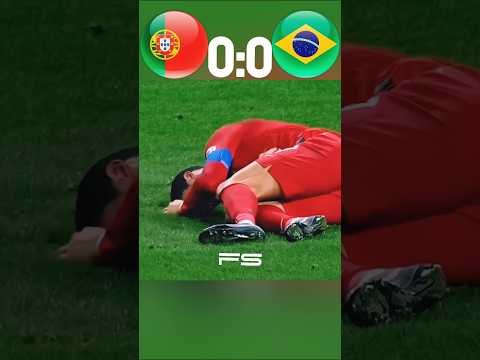 The day Ronaldo injury 🤯destroyed Neymar | Portugal Vs Brazil🥶 | World cup | #football #shorts #cr7