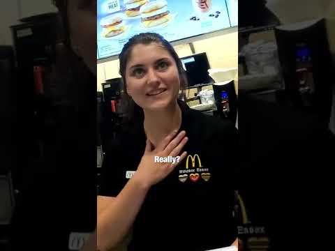 I bought everything at McDonalds and THIS happened 🥺❤️