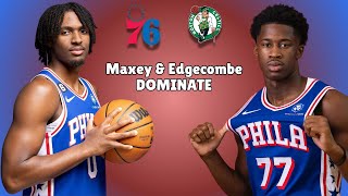 Maxey & Edgecombe DOMINATE in Sixers Comeback Win