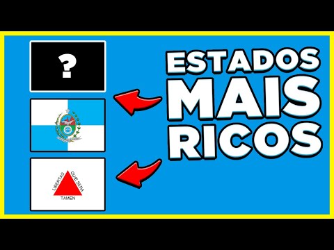 Os 10 Estados Mais Ricos do Brasil (Por PIB) #shorts
