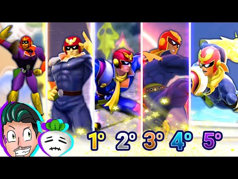 ¿QUIÉN ES el MEJOR y PEOR CAPTAIN FALCON de SUPER SMASH BROS?