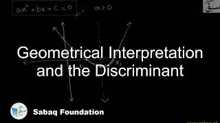 Geometrical Interpretation and the Discriminant