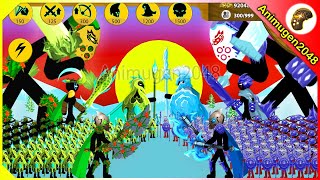 STICK FIGURE SCALION XIPHOS VS GLACIAL SPEAROS X9999 ARMY | Stick War Legacy Mod | Animugen2048
