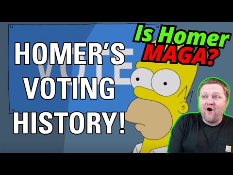 History Teacher Reacts to Homer Simpson's Voting History