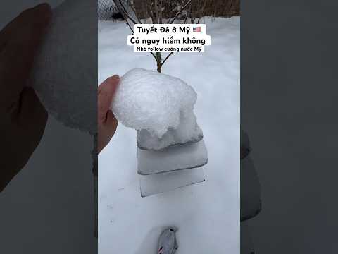 Tuyết Đá ở Mỹ có nguy hiểm không #cuongnuocmy #cuocsongmy #vietnamese #vietkieu #vietnam #snow ￼