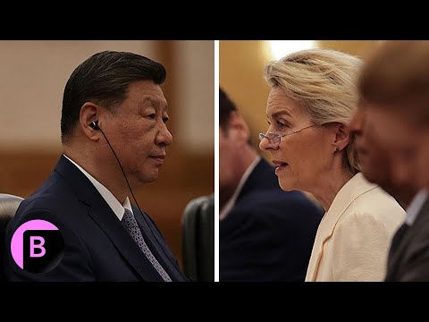 YouTube video thumbnail: China-EU Trade: Xi Meets EU Representatives in Beijing for Summit