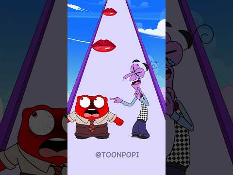 New Kiss Run Anger vs Fear Funny Epic Challenge! || Inside out 2