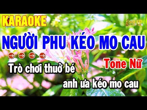 Karaoke Người Phu Kéo Mo Cau Tone Nữ | Nhạc Sống Hay Dễ Hát 2025 | Thanh Hải