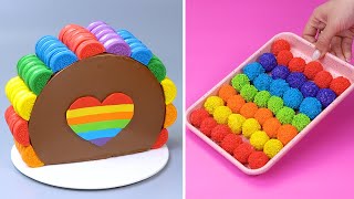 Top 10 Trending Rainbow Chocolate Cake Decorating Tutorials | How To Make Rainbow Cake Compilation