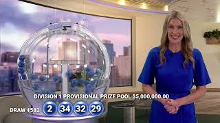 Powerball Results - Draw 1582 - 10 September 2026