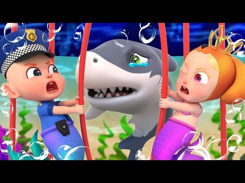 escue Baby Shark | Police Baby Shark | Police Officer Song | Rosoo Nursery Rhymes & Kids Songs