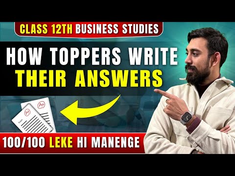 How Toppers write answers | Presentation Tips | Business Studies | Class 12