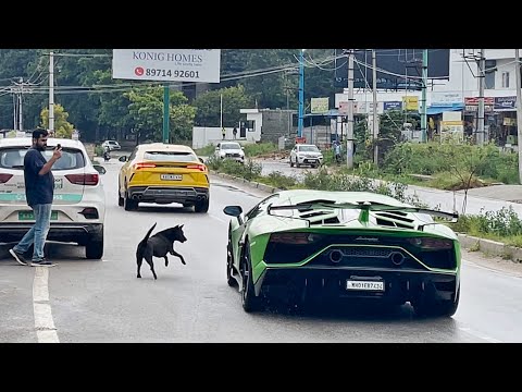 Supercars in India 2024 October (Bangalore) Aventador SVJ, McLaren 750S, Ferrari SF90...