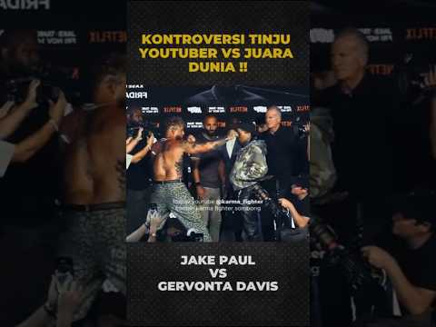 SIRKUS TINJU BEGITU FANS MENYEBUT PERTANDINGAN JAKE PAUL VS GERVONTA DAVIS #boxing #short
