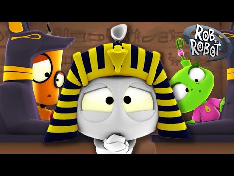 Funny Mummies in Ancient Egypt at Pyramid Planet 🚀 | Rob The Robot | Preschool Learning