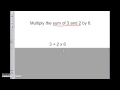 Order of Operations and Expressions