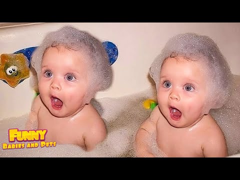 You Laugh You Lose - CUTEST Twin Baby Reaction Playing At Home - Funny Baby Videos