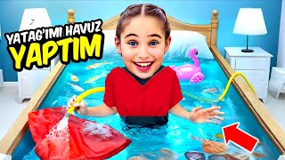 ANNEME DEV KIŞKIRTMA ‼️ ODAMA HAVUZ KURDUM YATAĞIMI HAVUZ GİBİ DOLDURDUM !!