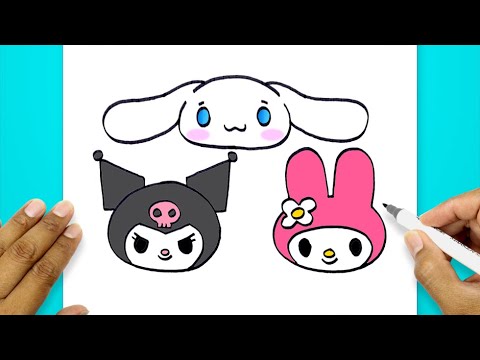 How To Draw Kuromi And Her Friends | My Melody And Cinnamoroll