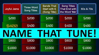 Guess the Song Jeopardy Style | Quiz #70