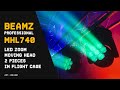 BeamZ Pro MHL740 LED Moving Head Wash Lights with Flight Case
