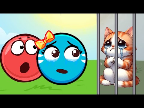 Новый КРАСНЫЙ ШАР, Красныш и Соня спасают котика, мультик игра #185