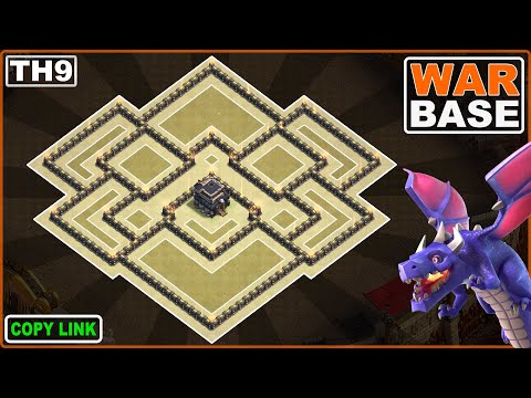 Get the BEST TH9 War Base to DOMINATE Clan War 2025!